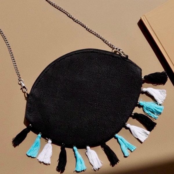Evil Eye Beaded Clutch Bag