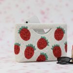 Strawberry Beaded Clutch Bag