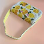 Citrus Fruit Beaded Clutch Bag