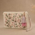 Blush Floral Embroidered Crossbody Bag